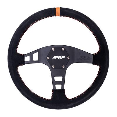 PRP Flat Suede Steering Wheel (Orange) - G224